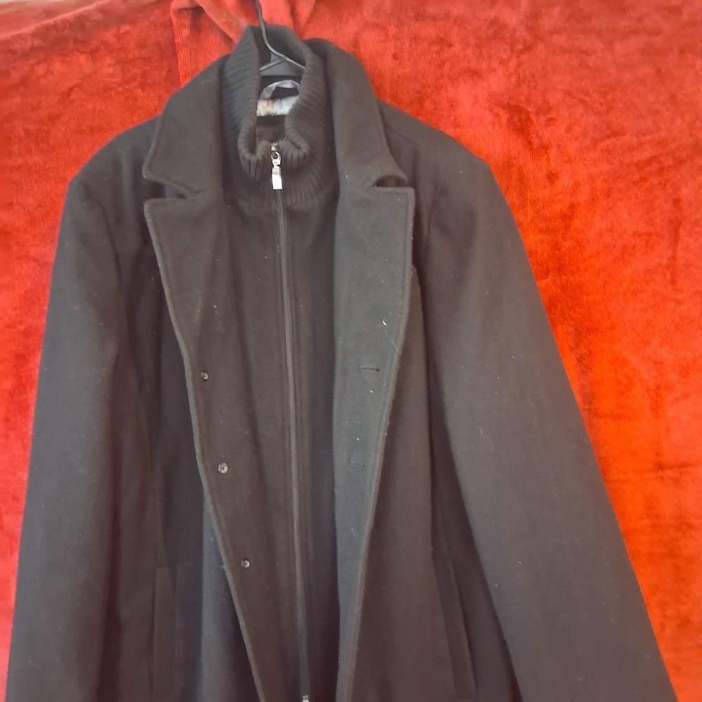 Classic Black Men's Pea Coat